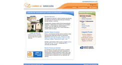 Desktop Screenshot of cambiesudireccion.com