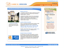 Tablet Screenshot of cambiesudireccion.com